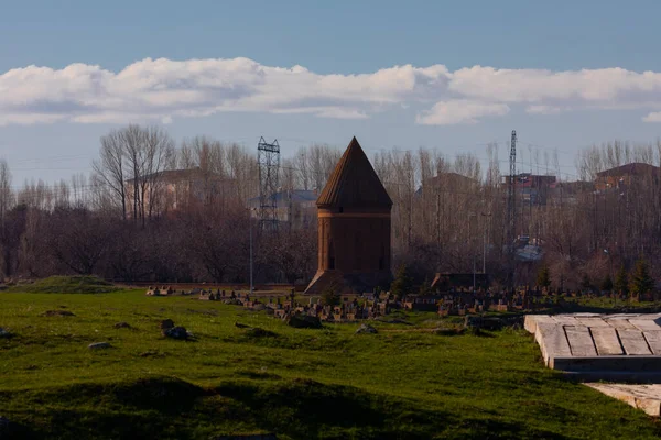 Cimetière Seljuk Ahlat Les Pierres Tombales Des Notables Islamiques Médiévaux — Photo