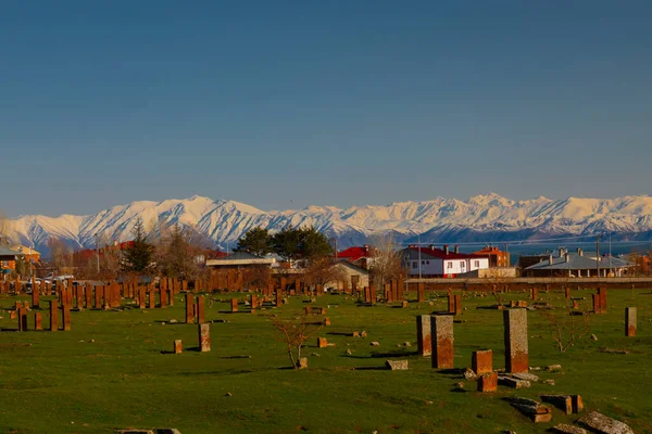 Seljuk Cementerio Ahlat Las Lápidas Notables Islámicos Medievales — Foto de Stock