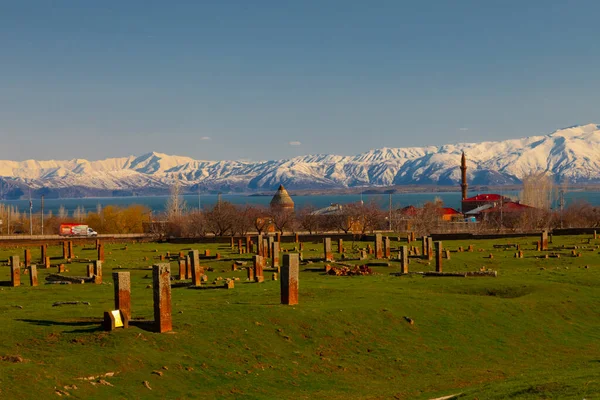 Seljuk Cementerio Ahlat Las Lápidas Notables Islámicos Medievales — Foto de Stock