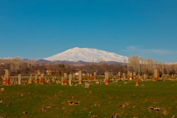 Seljuk Cementerio Ahlat Las Lápidas Notables Islámicos Medievales — Foto de Stock