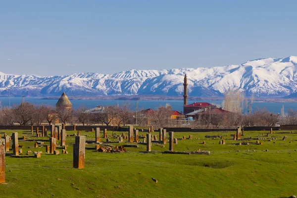 Cemitério Seljúcida Ahlat Lápides Dos Notáveis Islâmicos Medievais — Fotografia de Stock