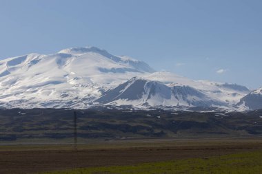 Ararat Dağı, Agri Dagi Dağı, dağ, ufuk çizgisi, volkan, Igdir, Türkiye, Ortadoğu, manzara, hava manzarası, Nuh, Ark. Asya, ev.