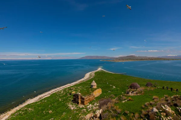 Carpanak Sland Suphan Berg Van Turkije — Stockfoto