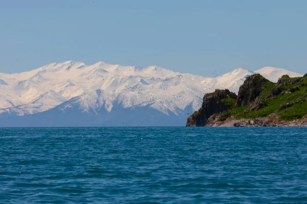 Carpanak Sland Suphan Mountain Van Turkey — стокове фото