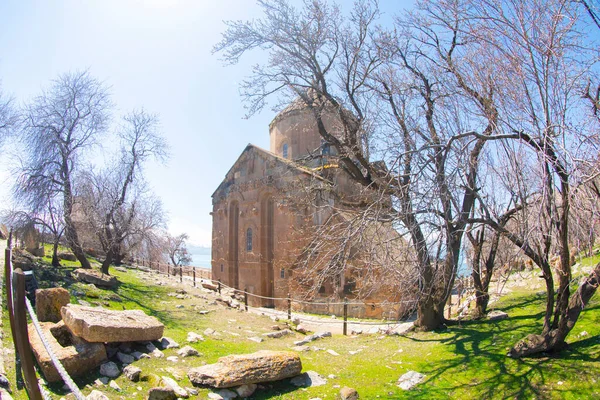 アクダマー島にあるアルメニア大聖堂教会 トルコだ — ストック写真