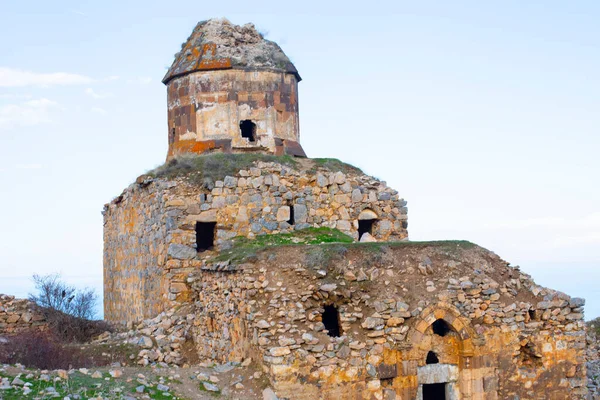 Türkiye Nin Van Gölü Üzerindeki Altinsac Kilisesi Kalıntıları Din Akdamar — Stok fotoğraf