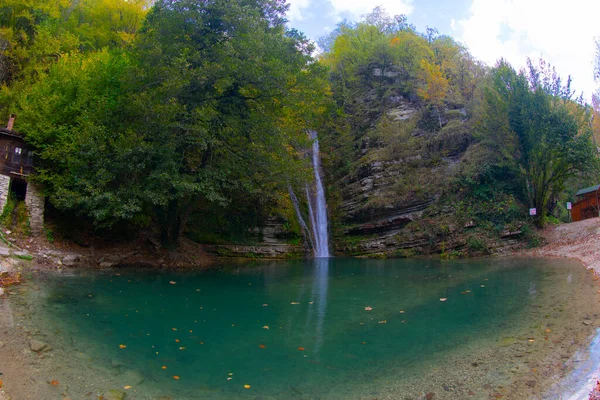 Erfelek Waterval Sinop Turkije Lange Blootstelling Dichterbij Ook Populaire Bestemming — Stockfoto