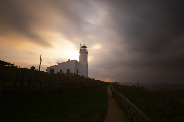 Farol Inceburun Sinop Turquia Inceburun Ponto Mais Setentrional Turquia — Fotografia de Stock