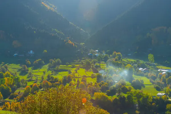 Amazing Village Photos Mountain Landscapes Savsat Artvin Turkey — Stock Photo, Image