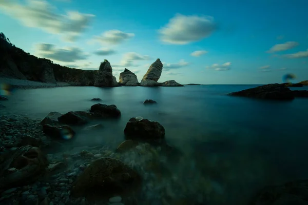 Schöne Felsformation Strand Von Sile Türkei — Stockfoto