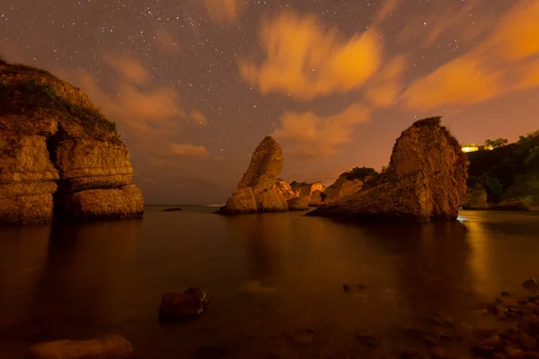 Hermosa Formación Rocosa Playa Sile Turquía — Foto de Stock