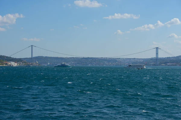 Vista Del Bósforo Viaje Barco Estambul —  Fotos de Stock