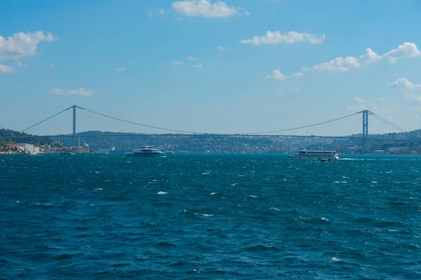 Vista Del Bósforo Viaje Barco Estambul —  Fotos de Stock