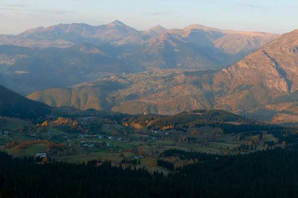 Die Schönen Farben Des Herbstes Und Die Türkei Mit Den — Stockfoto