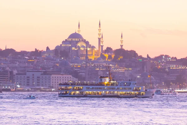 이스탄불의 도시이자 아름다운 메이든의 모스크 모스크 소피아 이스탄불과 — 스톡 사진