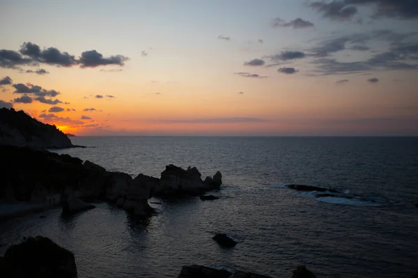 Lång Exponeringsteknik Och Istanbul Seasideile Och Agva Havet Natt Camping — Stockfoto