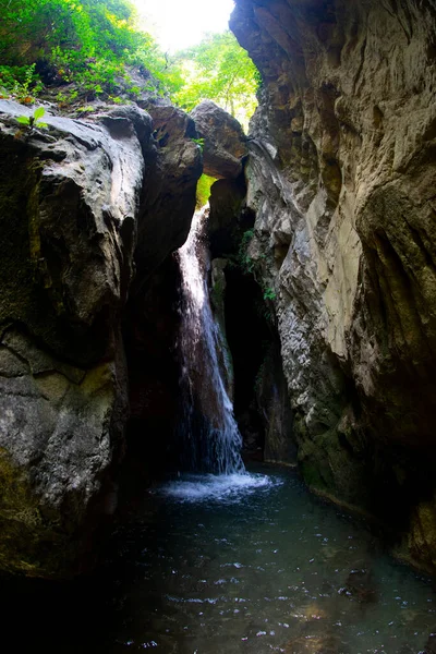 Akkaya Waterfall Rocks Bilecik Turkey — Stock Photo, Image