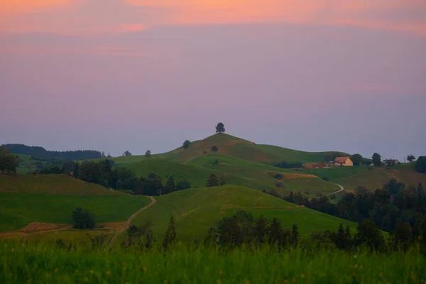 Hirzel Village Canton Zurich Швейцарія — стокове фото