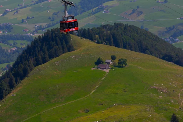 Danau Seealpsee Dekat Appenzell Alpen Swiss Ebenalp Swiss — Stok Foto