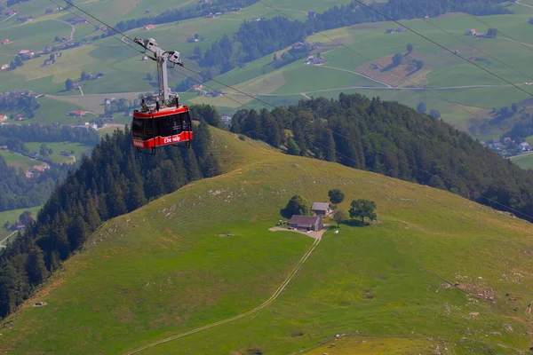 Danau Seealpsee Dekat Appenzell Alpen Swiss Ebenalp Swiss — Stok Foto