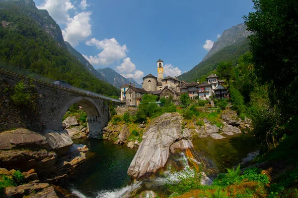 Laverdezzo Valle Verzasca Ελβετικές Άλπεις Ελβετία — Φωτογραφία Αρχείου