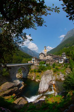 Lavertezzo Köyü, Valle Verzasca, Ticino, İsviçre