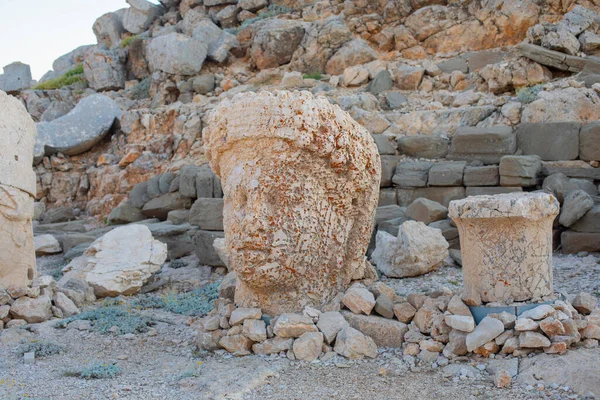 Nemrut Has Giant Sculptures Reliefs Were Built Monumental Tomb Made — Stock Photo, Image