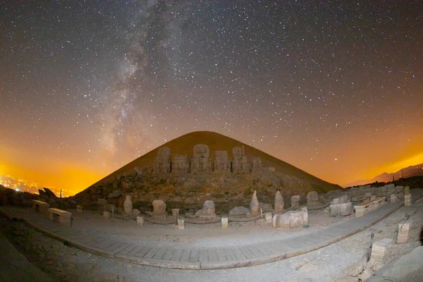 Nemrut Dağı Milli Parkındaki Yıldız Heykeli Izleri Kahta Adiyaman Türkiye — Stok fotoğraf