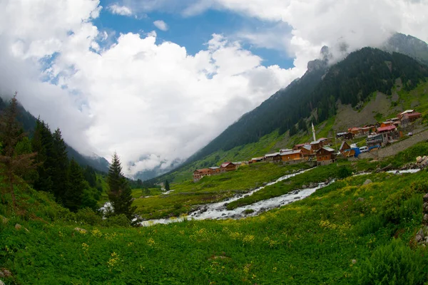 Uma Bela Paisagem Das Terras Altas Elevit Rize Região Mar — Fotografia de Stock