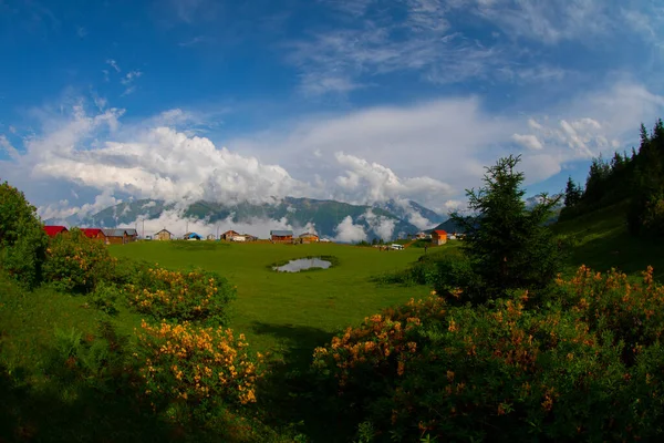 Badara Plateau Rize Camlihemsin Černém Moři Turecku Krajina Mraků Přírody — Stock fotografie