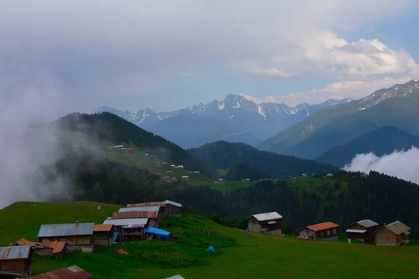 Montagnes Kackar Plateau Radeau Chalets — Photo