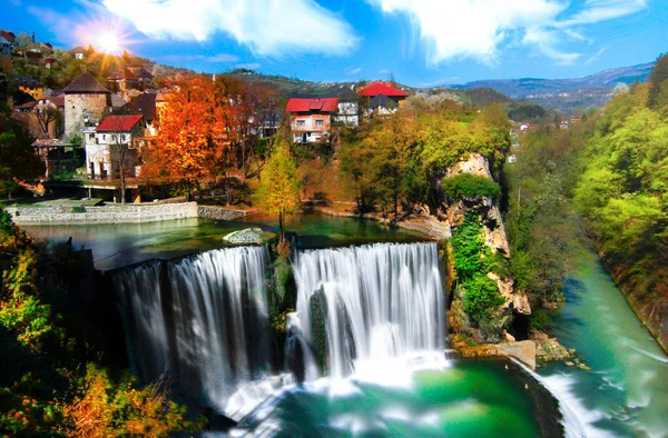 Waterval Van Pliva Bosnië Herzegovina — Stockfoto