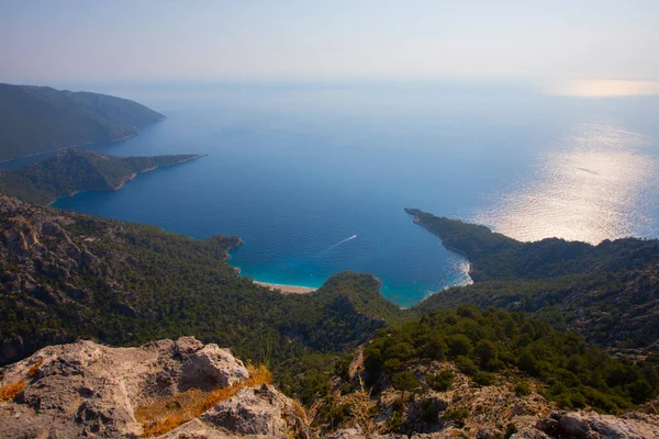 Butterfly Valley Kelebekler Vadisi Městě Oludeniz Fethiye Západním Turecku Tohoto — Stock fotografie