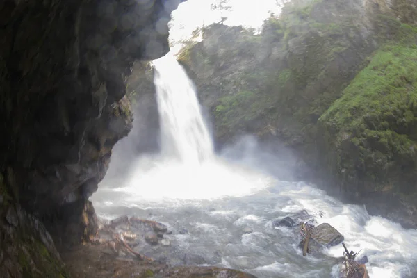 Palovit Waterfall Summer Region Gets Huge Amount Rain Year Water — Stock Photo, Image