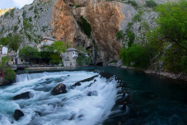 Dervish House Blagaj Tekija Edificio Monasterio Derviche Fuera Ciudad Mostar — Foto de Stock