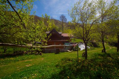 Martin Brod 'un Şelaleleri Una Ulusal Parkı, Bosna-Hersek' te