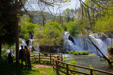 Martin Brod 'un Şelaleleri Una Ulusal Parkı, Bosna-Hersek' te
