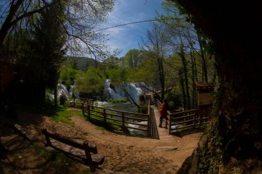 Martin Brod 'un Şelaleleri Una Ulusal Parkı, Bosna-Hersek' te