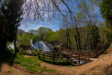 Martin Brod 'un Şelaleleri Una Ulusal Parkı, Bosna-Hersek' te