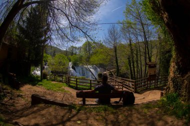 Martin Brod 'un Şelaleleri Una Ulusal Parkı, Bosna-Hersek' te