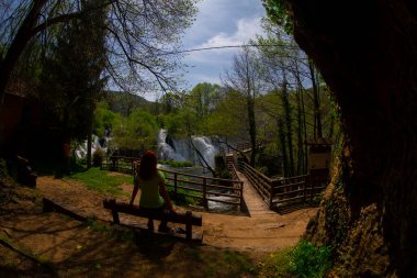 Martin Brod 'un Şelaleleri Una Ulusal Parkı, Bosna-Hersek' te