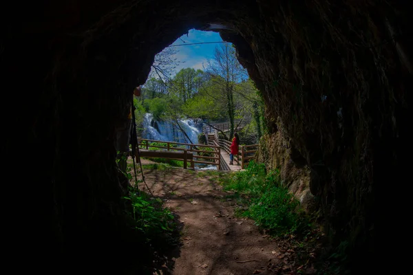 Cachoeiras Martin Brod Parque Nacional Una Bósnia Herzegovina — Fotografia de Stock