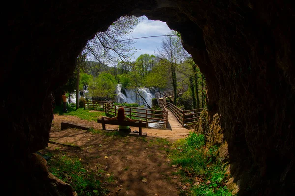 Cascate Martin Brod Nel Parco Nazionale Una Bosnia Erzegovina — Foto Stock