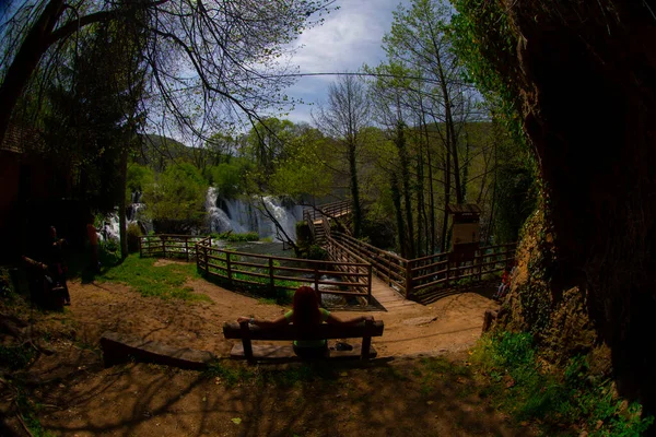 Wasserfälle Von Martin Brod Una Nationalpark Bosnien Und Herzegowina — Stockfoto