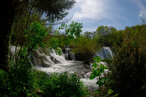 Martin Brod 'un Şelaleleri Una Ulusal Parkı, Bosna-Hersek' te