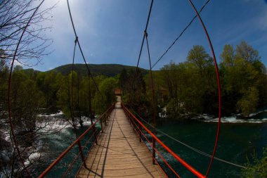 Martin Brod 'un Şelaleleri Una Ulusal Parkı, Bosna-Hersek' te