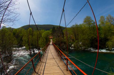 Martin Brod 'un Şelaleleri Una Ulusal Parkı, Bosna-Hersek' te