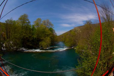 Martin Brod 'un Şelaleleri Una Ulusal Parkı, Bosna-Hersek' te