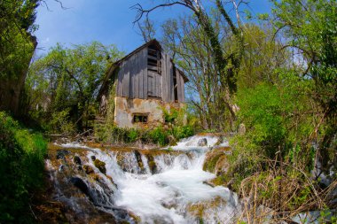 Martin Brod 'un Şelaleleri Una Ulusal Parkı, Bosna-Hersek' te