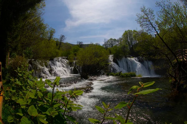 Martin Brod 'un Şelaleleri Una Ulusal Parkı, Bosna-Hersek' te